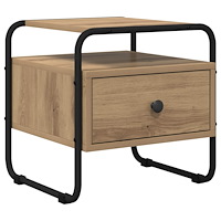 vidaXL Nattduksbord Artisan-ek 40 x 39,5 x 40 cm Konstruerat trä