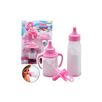 LEANToys LeanToys set för spädbarns dockor flaskor försvinnande mjölk...