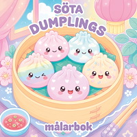 Mikael Sol Söta dumplings målarbok (häftad)