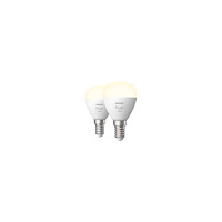 Philips Philips Hue White - LED-glödlampa - form: P45 - E14 - 5.7 W - mjukt vitt ljus - 2700 K - vit (paket om 2)