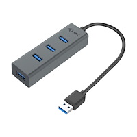 i-tec i-Tec USB 3.0 Metal Passive HUB - hubb - 4 portar