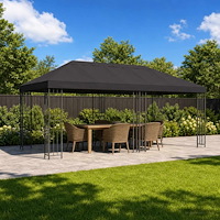 vidaXL Gazebo taköverdrag 6 x 3 m Antracit Polyester 190