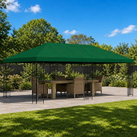 vidaXL Gazebo taköverdrag 6 x 3 m Grön Polyester 190