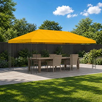 vidaXL Gazebo taköverdrag 6 x 3 m Gul Polyester 190