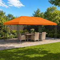 vidaXL Gazebo taköverdrag 6 x 3 m Orange Polyester 190