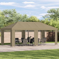 vidaXL Tältöverdrag 6 x 3 m Beige Polyester 190 gsm