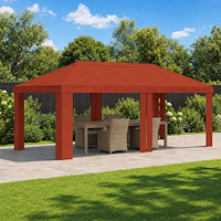 vidaXL Tältöverdrag 6 x 3 m Terracotta Polyester 190 gsm