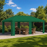 vidaXL Tältöverdrag 6 x 3 m Grön Polyester 190 gsm