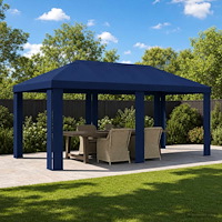 vidaXL Tältöverdrag 6 x 3 m Blå Polyester 190 gsm
