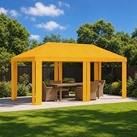 vidaXL Tältöverdrag 6 x 3 m Gul Polyester 190 gsm
