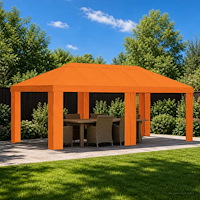 vidaXL Tältöverdrag 6 x 3 m Orange Polyester 190 gsm