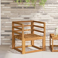 vidaXL Armstöd 2 pcs Naturfärg 59 x 4 x 73 cm Massivt Akaciaträ