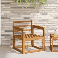 vidaXL Armstöd 2 pcs Brun 59 x 6 x 61 cm Konstruerat trä