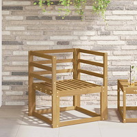 vidaXL Armstöd Moduler 2 pcs Vit 59 x 4 x 73 cm Massivt Akaciaträ