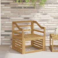 vidaXL Armstödmodul 2 pcs Vit 59 x 4 x 73 cm Massivt Akaciaträ