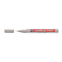 edding Färgmarkerare, Edding® 780, extra fin, 0,8 mm, silver, 10 st...