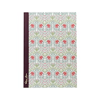 Koustrup & Co Anteckningshäfte - Oxford Red Pattern - William Morris