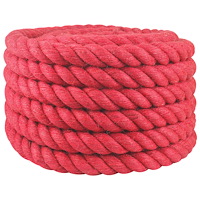 vidaXL Juterep Röd 100% Tossa jute