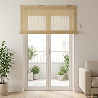 vidaXL Rullgardin Naturlig 130 x 220 cm Bambu