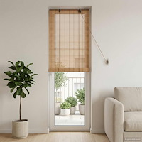 vidaXL Rullgardin Brun 60 x 220 cm Bambu