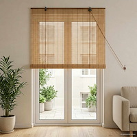 vidaXL Rullgardin Brun 90 x 220 cm Bambu