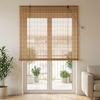 vidaXL Rullgardin Brun 130 x 220 cm Bambu