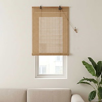 vidaXL Rullgardin Brun 70 x 160 cm Bambu