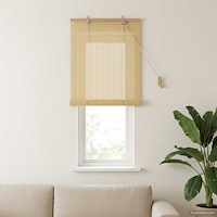 vidaXL Rullgardin Naturlig 50 x 160 cm Bambu