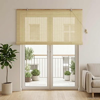 vidaXL Rullgardin Naturlig 130 x 220 cm Bambu