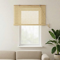 vidaXL Rullgardin Naturlig 160 x 160 cm Bambu