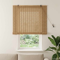 vidaXL Rullgardin Natur 130 x 160 cm Bambu