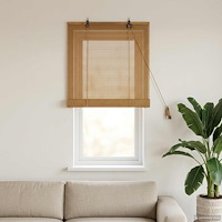 vidaXL Rullgardin Brun 60 x 160 cm Bambu
