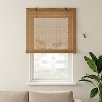vidaXL Rullgardin Brun 90 x 160 cm Bambu