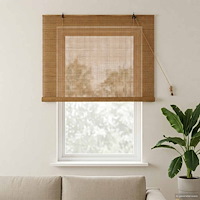 vidaXL Rullgardin Brun 140 x 160 cm Bambu
