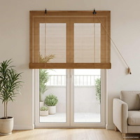 vidaXL Rullgardin Brun 100 x 220 cm Bambu