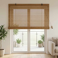 vidaXL Rullgardin Brun 130 x 220 cm Bambu
