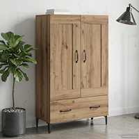 vidaXL Skåp Artisan-ek 70 x 31 x 115 cm Konstruerat trä