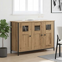 vidaXL Sideboard Artisan-ek 100 x 35 x 70 cm Konstruerat trä