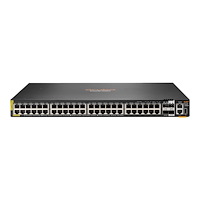 Hewlett Packard Enterprise HPE Aruba 6200M 48G Class4 PoE 4SFP+ Switch - switch - max. staplingsavstånd 10 kms - 48 portar - Administrerad - rackmo...