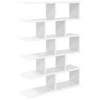 vidaXL Vägg hylla Vit 70 x 20 x 100 cm Konstruerat trä