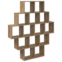 vidaXL Vägg hylla Artisan-ek 120 x 20 x 136 cm Konstruerat trä