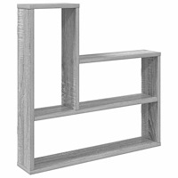 vidaXL Vägg hylla Grå Sonoma 60 x 11 x 60 cm Konstruerat trä