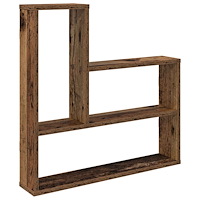 vidaXL Vägg hylla Gammalt trä 60 x 11 x 60 cm Konstruerat trä