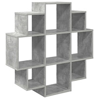 vidaXL Vägg hylla Betonggrå 90 x 25 x 90 cm Konstruerat trä