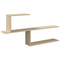 vidaXL Vägg hylla Sonoma-ek 122 x 18 x 60 cm Konstruerat trä