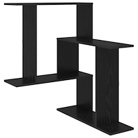 vidaXL Vägg hylla Svart ek 67 x 67 x 87 cm Konstruerat trä