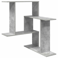 vidaXL Vägg hylla Betonggrå 67 x 67 x 87 cm Konstruerat trä