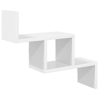 vidaXL Vägg hylla Vit 48 x 15 x 42 cm Konstruerat trä