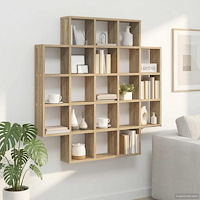 vidaXL Vägg hylla Sonoma-ek 100 x 13 x 100 cm Konstruerat trä