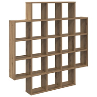 vidaXL Vägg hylla Artisan-ek 100 x 13 x 100 cm Konstruerat trä
